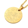 Constellation Pendant Necklaces NJEW-S422-04G-10-2
