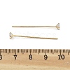 Brass Micro Pave Clear Cubic Zirconia Head Pins KK-M306-09G-03-4