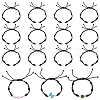 15Pcs Adjustable Braided Nylon Cord Bracelet Making AJEW-UN0003-22-1
