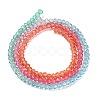 Transparent Painted Glass Beads Strands LS-DGLA-A034-T1mm-A11-5