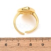 Brass Micro Pave Cubic Zirconia Cuff Open Rings CU-CBAB3AD-14G-5