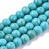 Synthetic Turquoise Beads Strands X-TURQ-S192-6mm-2-1