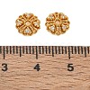 Brass Micro Pave Cubic Zirconia Bead Caps CU-CBA6E4E-07G-3
