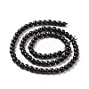 Natural Shungite Beads Strands G-D481-15B-4MM-2