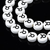 Handmade Porcelain Ceramic Beads Strands PORC-S502-032F-3