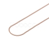Ion Plating(IP) 304 Stainless Steel Serpentine Chain Necklace for Men Women NJEW-G076-01A-RG-3