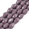 Opaque Solid Color Beads Strands EGLA-N013-P8mm-D09-1