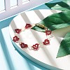 Glass Seed & Natural Agate Beaded Bracelet with Brass Magnetic Clasp BJEW-JB07803-01-2