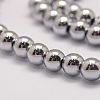 Grade AA Magnetic Synthetic Hematite Bead Strands X-G-P258-05-8mm-3