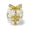 Christmas Seed Beads Beaded Charms PALLOY-MZ00299-02-1