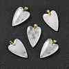 Natural Quartz Crystal Pendants X-G-E570-01G-12-1