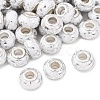 Opaque Resin Rondelle European Beads RESI-Z046-03A-1