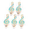 Alloy Enamel Pendants ENAM-S121-021-2
