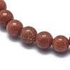 Synthetic Goldstone Bead Stretch Bracelets BJEW-K212-B-002-2