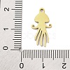 201 Stainless Steel Pendants STAS-U016-08G-04-3