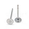 Tarnish Resistant 304 Stainless Steel Stud Earring Findings STAS-E025-6-2