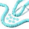 Flat Round Handmade Polymer Clay Beads CLAY-R067-10mm-20-2