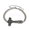 304 Stainless Steel Enamel Link Bracelets BJEW-P356-01A-P-4