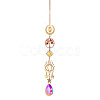 Glass Teardrop Hanging Suncatcher Prism Ornament PW-WG88031-03-1