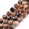 Natural Black Sunstone Beads Strands G-N327-08P-1