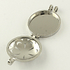 Rack Plating Brass Diffuser Locket Pendants KK-S656-P-2