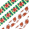 9M 2 Styles Rugby Theme Heat Transfer Polyester Grosgrain Ribbons OCOR-GF0005-05C-6