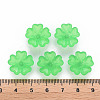 Transparent Frosted Acrylic Bead Caps MACR-S371-04A-734-4