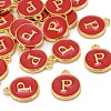 Golden Plated Alloy Enamel Charms ENAM-S118-03P-4
