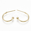Brass Stud Earrings KK-S348-375-2