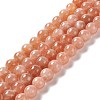 Natural Sunstone Beads Strands G-A205-28B-1