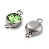 Glass Connector Charms GLAA-G018-P14-2