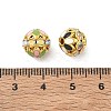 Brass Enamel Beads KK-CBA18B7-01G-3