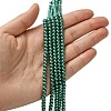 Eco-Friendly Dyed Glass Pearl Round Beads Strands HY-A002-4mm-RB118-4
