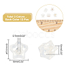 36Pcs 3 Colors Silicone Ear Nuts SIL-AR0001-08-2