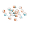 Opaque Spray Painted Glass Beads GLAA-G118-01M-1