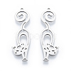 Non-Tarnish 201 Stainless Steel Pendants STAS-N090-LA930-1-3
