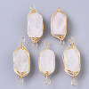 Natural Quartz Crystal Links Connectors X-G-T131-04E-1