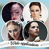 Vintage Polyester Rhinestone Mesh Face Veils for Women AJEW-WH0596-182B-5
