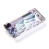 Embossed Glass Rhinestone Pendants GLAA-J101-07B-001VL-4