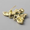 Rhinestone Butterfly Brooch Pin JEWB-WH0028-14KCG-2