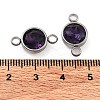 Glass Connector Charms GLAA-G018-P15-3