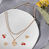 8Pcs 4 Styles Brass Charms KK-BC0010-09-5