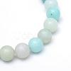 Round Natural Grade A Amazonite Bead Strands G-R345-6mm-16-2