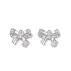 Brass Micro Pave Clear Cubic Zirconia Pendants KK-K351-46A-P-1