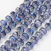 Electroplate Glass Beads Strands EGLA-J146-FR8mm-B01-1