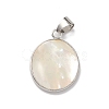 Natural White Shell Pendants BSHE-E029-01P-3