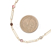 Brass Oval Link Chain Necklaces for Women NJEW-JN05742-3