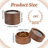 Round Walnut Wooden Engagement Ring Boxes CON-WH0093-03A-2