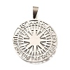201 Stainless Steel Pendants LS-STAS-R152-01P-02-1