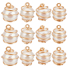 Beebeecraft 14Pcs Natural Cultured Freshwater Pearl Round Charms FIND-BBC0001-51-1